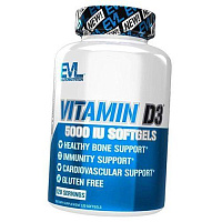 Витамин Д3, Vitamin D3 5000, Evlution Nutrition