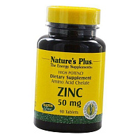 Хелат Цинка, Zinc 50, Nature's Plus