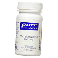 Витамин В12, Метилкобаламин, Methylcobalamin 1000, Pure Encapsulations