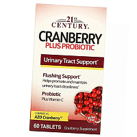 Клюква с пробиотиком, Cranberry Plus Probiotic, 21st Century