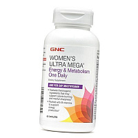 Женские Витамины, Women's Ultra Mega Energy and Metabolism One Daily, GNC