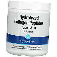 Гидролизованный коллаген типов 1 и 3, Hydrolyzed Collagen Peptides, Lake Avenue Nutrition