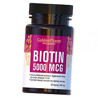 Биотин, Biotin 5000, Golden Pharm