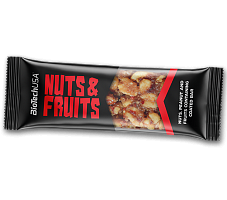Протеиновый батончик с орехами и фруктами, Nuts and Fruits, BioTech (USA)