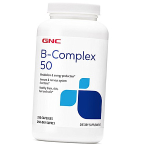 Витамины группы В, B-Complex 50, GNC