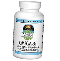 Омега-3 для веганов, Vegan Omega-3s EPA-DHA, Source Naturals