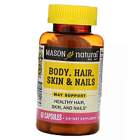 Комплекс для тела, волос, кожи и ногтей, Body, Hair, Skin & Nails, Mason Natural