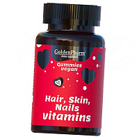 Витамины для волос, кожи и ногтей, Hair, Skin & Nails Vitamins, Golden Pharm