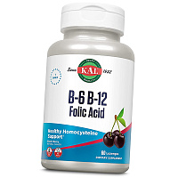 Витамин В6, В12 и Фолиевая кислота, B6 B12 Folic Acid Lozenge, KAL