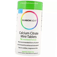 Витамины для костей, Calcium Citrate Mini-Tabs, Rainbow Light