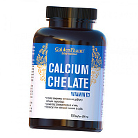 Кальций Хелат с Витамином Д3, Calcium Chelate with Vitamin D3, Golden Pharm