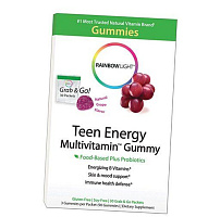 Мультивитамины для подростков, Teen Energy Multivitamin Gummy, Rainbow Light