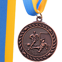 Медаль спортивная с лентой Футбол C-7020