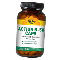 Витамины группы В, Action B-50, Country Life