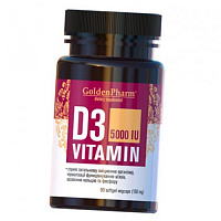 Витамин Д3, Vitamin D3 5000, Golden Pharm
