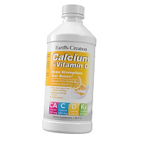 Жидкий Кальций с Витаминами, Calcium Drink with Vitamins D K & C, Earth's Creation