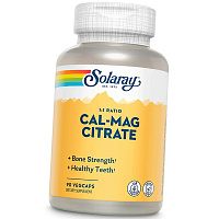 Кальций Магний, High Potency Cal-Mag Citrate, Solaray