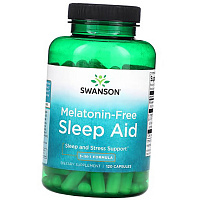Поддержка сна и борьбы со стрессом, Melatonin-Free Sleep Aid, Swanson