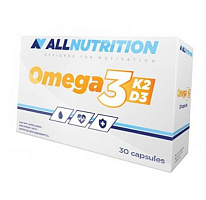 Омега с витаминами Д3 и К2, Omega 3+D3+K2, All Nutrition