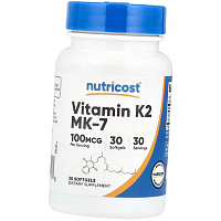 Витамин К2, Менахинон-7, Vitamin K2 MK-7 100, Nutricost