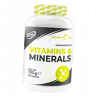 Витаминно-минеральный комплекс, Vitamins&Minerals EL, 6Pak