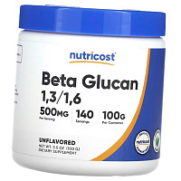 Бета Глюкан в порошке, Beta Glucan 1,3/1,6 Powder, Nutricost