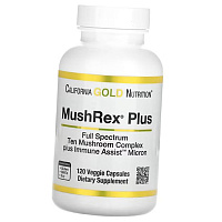 Cмесь органических грибов, MushRex Plus, California Gold Nutrition