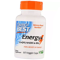 Комплекс для поддержки энергии, Energy+ CoQ10, NADH & B12, Doctor's Best 