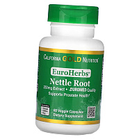 Экстракт Корня Крапивы, EuroHerbs Nettle Root Extract 250, California Gold Nutrition