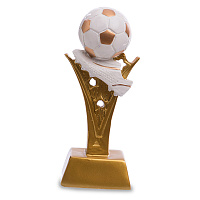 Статуэтка наградная спортивная Футбол Бутса с мячом C-4736-B16