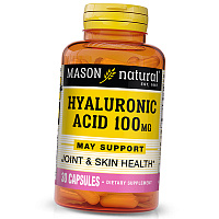 Гиалуроновая кислота капсулы, Hyaluronic Acid 100, Mason Natural