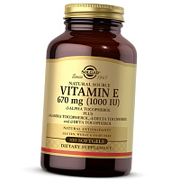Витамин Е, Смесь токоферолов, Vitamin E 1000, Solgar