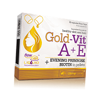 Витамин А и Е с Биотином для волос и кожи, Gold Vit A+E, Olimp Nutrition
