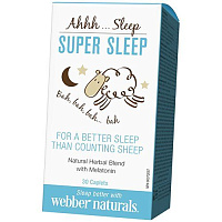 Витамины от бессонницы, Super Sleep, Webber Naturals