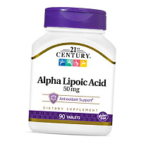 Альфа Липоевая кислота, Alpha Lipoic Acid 50, 21st Century 