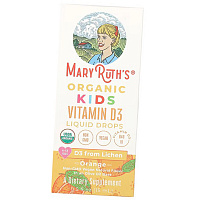 Органический Витамин Д3 в каплях, Organic Kids Vitamin D3 Liquid Drops 4-13 Years, MaryRuth's