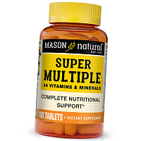 Комплекс Супер Мультивитамины и минералы, Super Multiple, Mason Natural