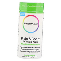 Витамины для мозга подростков, Brain & Focus for Teens & Adults, Rainbow Light