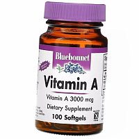 Витамин А, Vitamin A 10000, Bluebonnet Nutrition