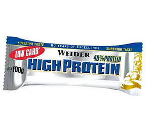 Батончик Протеиновый, Low Carb High Protein Bar, Weider