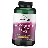 Глюкозамин Сульфат, Glucosamine Sulfate 2KCl 500, Swanson