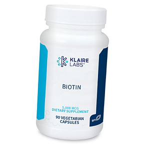 Биотин высокоактивный, Biotin 5000, Klaire Labs