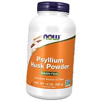 Подорожник з лушпиння насіння, Psyllium Husk Powder, Now Foods 