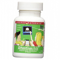 Комплекс для поддержания внимания у детей, Attentive Child, Source Naturals