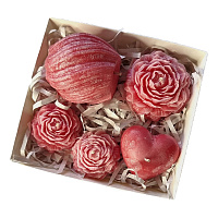 Набор свечей ручной работы, подарочный набор свечей NWN-115 NeedleWoman от магазина Foods Body