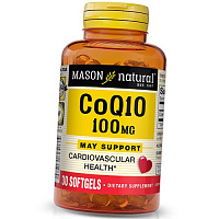 Коэнзим Q10, CoQ10 100, Mason Natural 