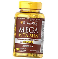Комплекс витаминов для пожилых людей, Mega Vita Min Multivitamin for Seniors, Puritan's Pride