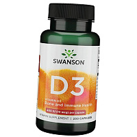 Витамин Д3, Vitamin D3 400, Swanson