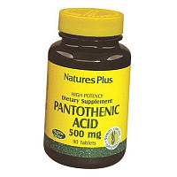 Пантотеновая кислота, Pantothenic Acid 500, Nature's Plus