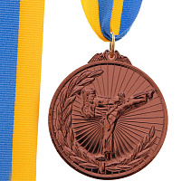 Медаль спортивная с лентой Каратэ C-7016